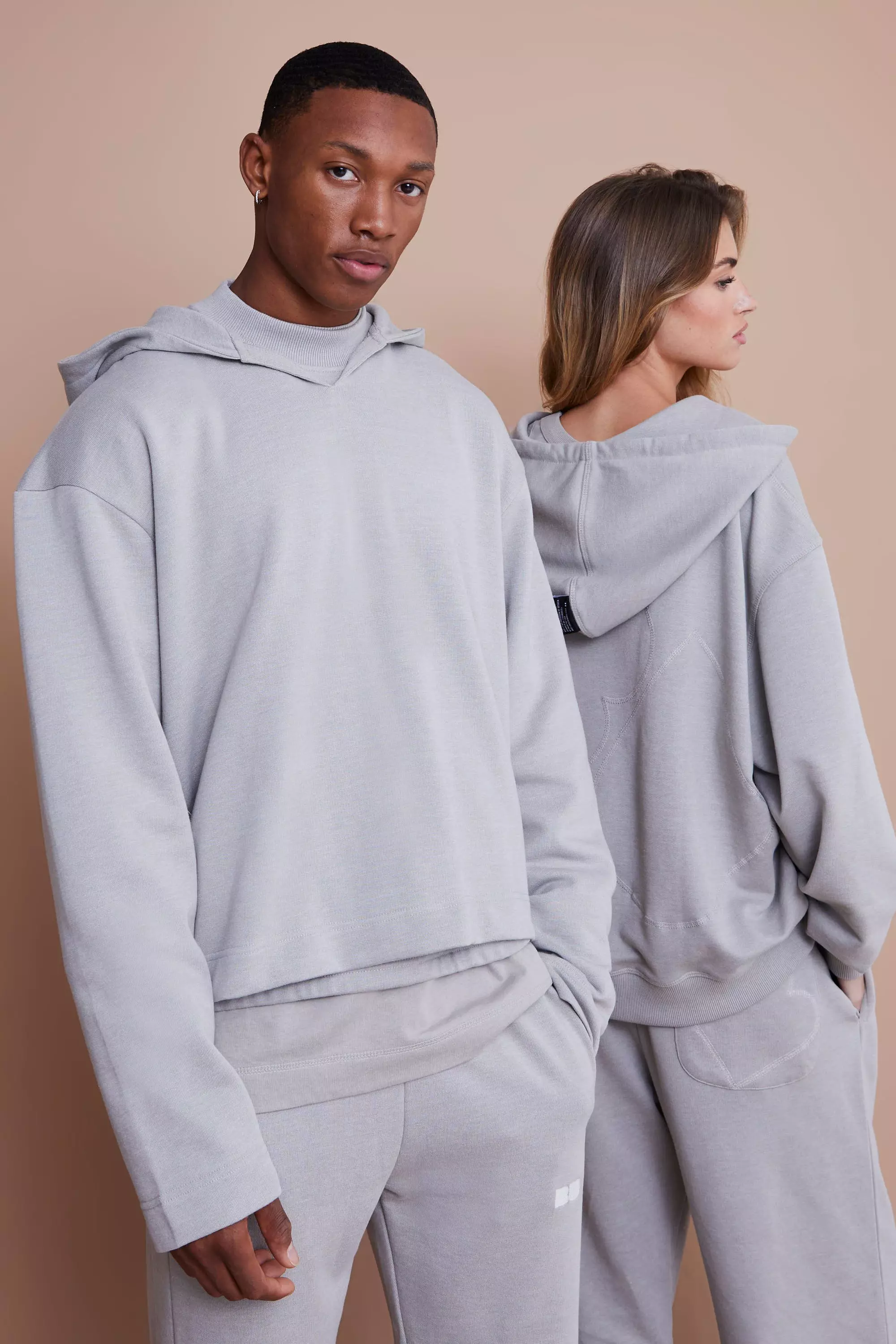 Dark grey oversized discount hoodie